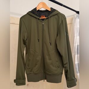 Y-3 Khaki Green Zip-Up Jacket
